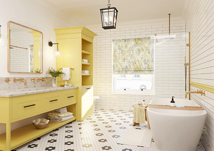 Cottonopolis, Honeydew - Roman Blind - Image 6